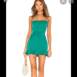 Emerald green dress